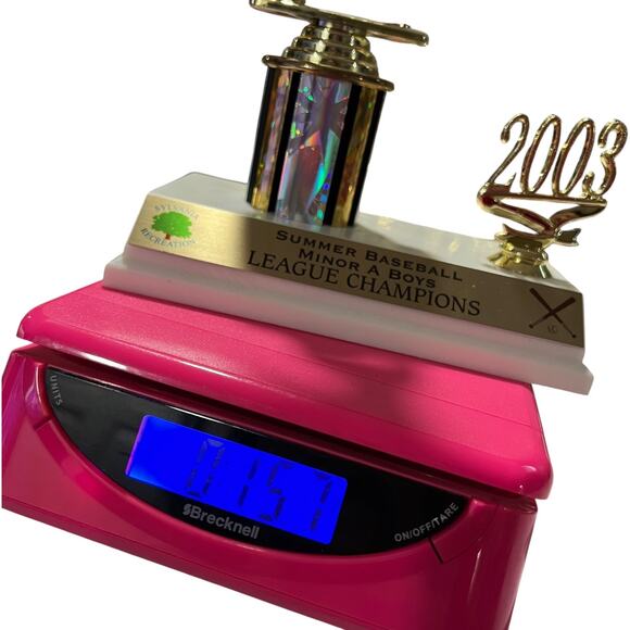 Trophy gold white baseball batter 2003 - Picture 7 of 7